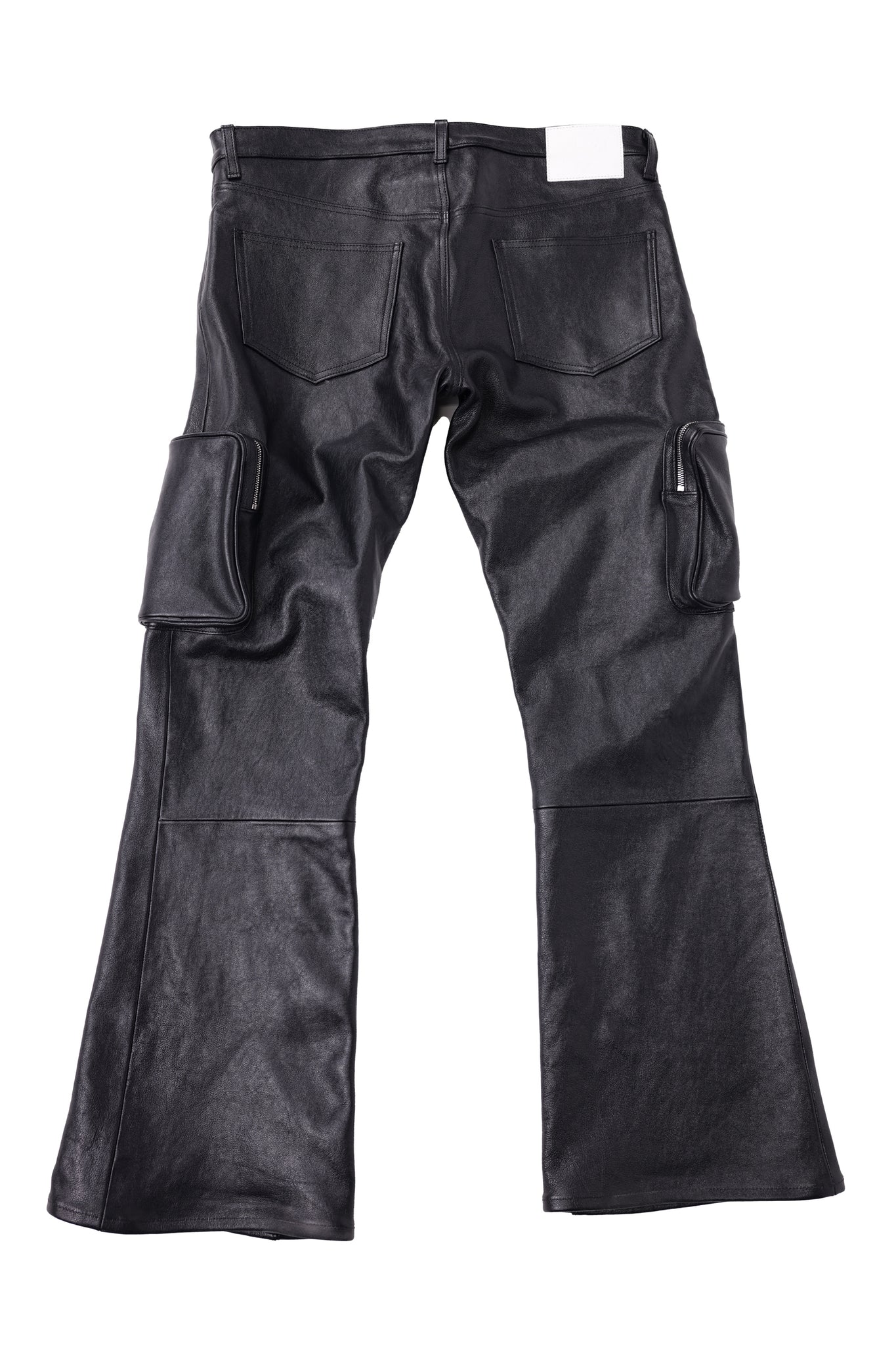 Leather Cargo Pant Black