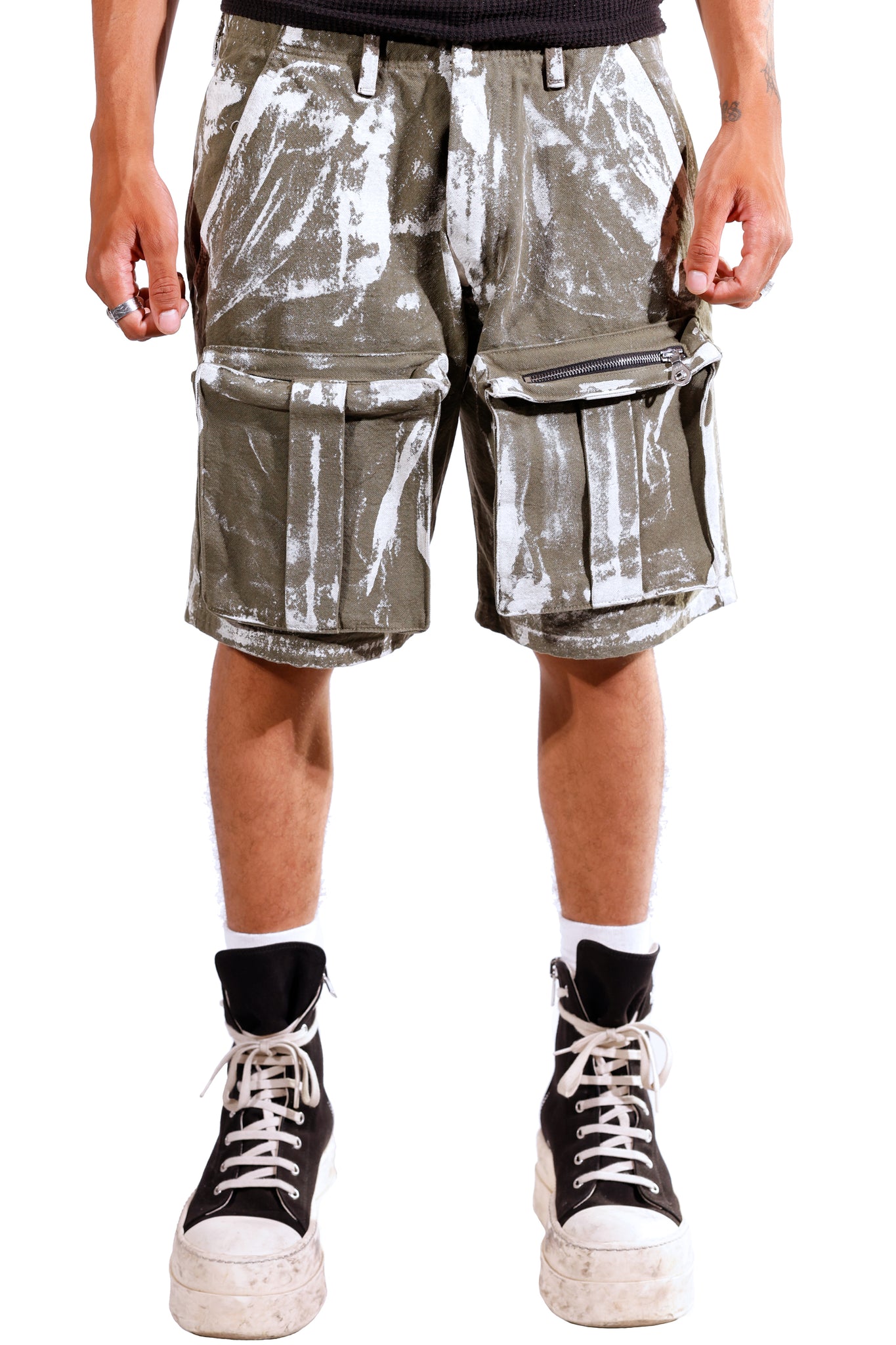 Cargo Painter Shorts Green